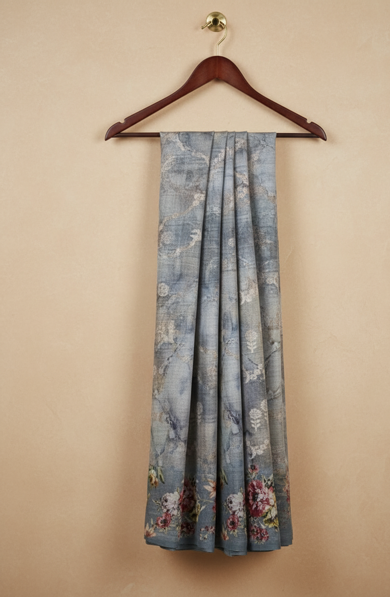 Blossom Hues of Chinia Silk Saree WA004
