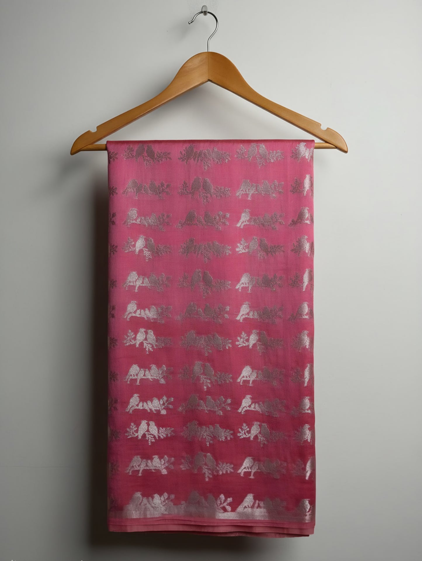 The Silver Sparrow Chanderi Banarasi Saree WA011