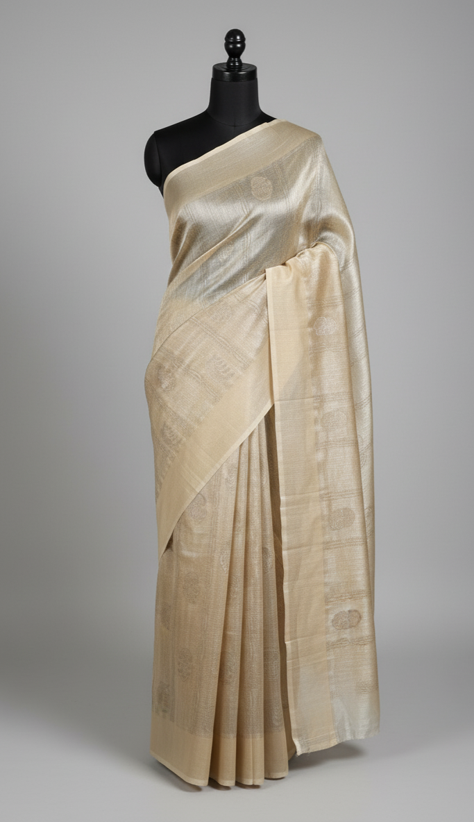 Champagne Brocade Banarasi WA008