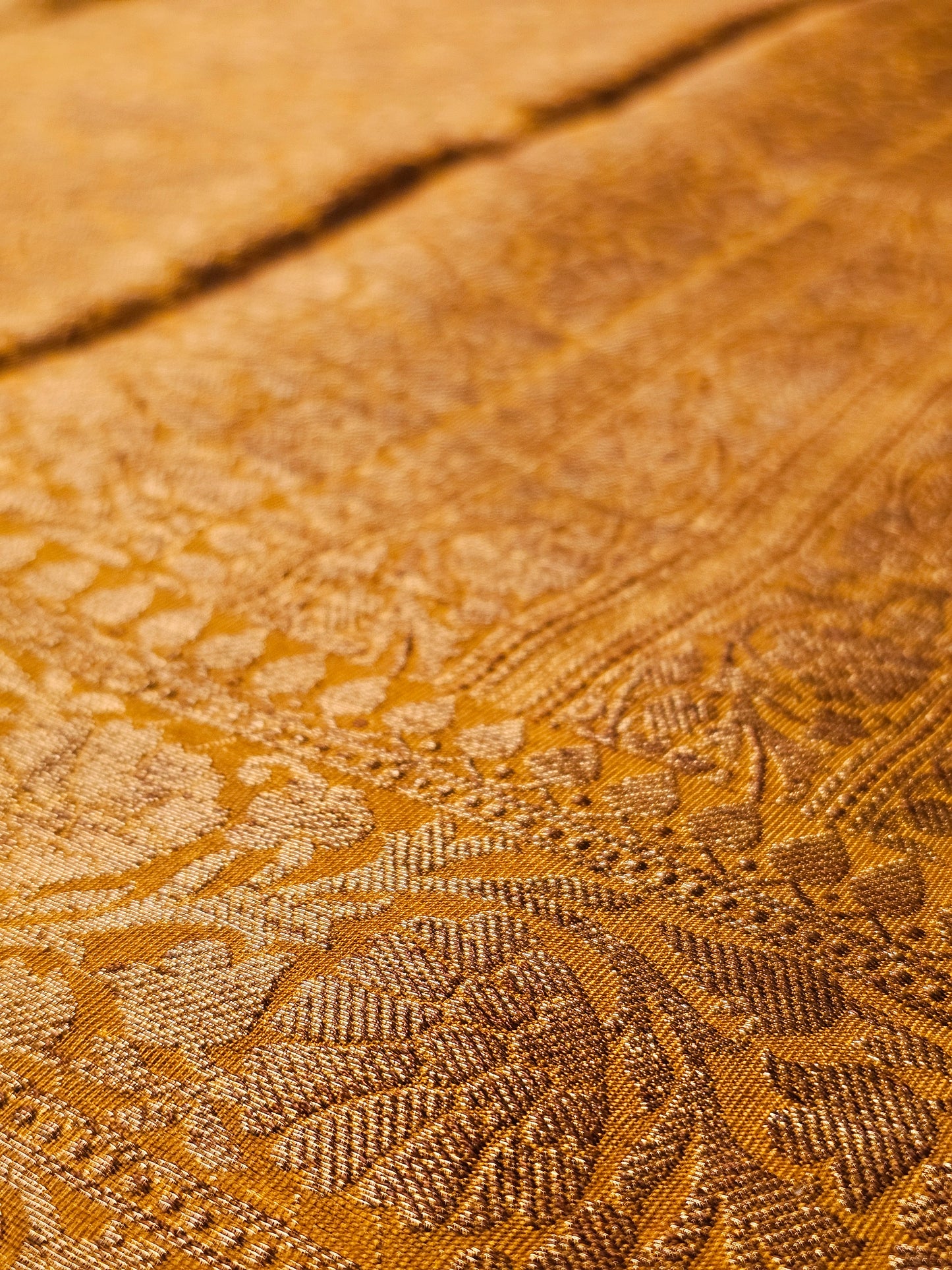 Golden Hour Banarasi Chanderi Saree WA002