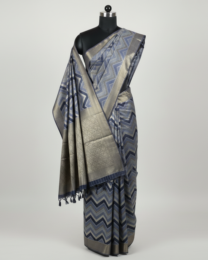 Blue Wave Rankat Silks WA013