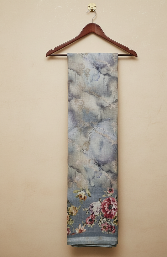 Blossom Hues of Chinia Silk Saree WA004