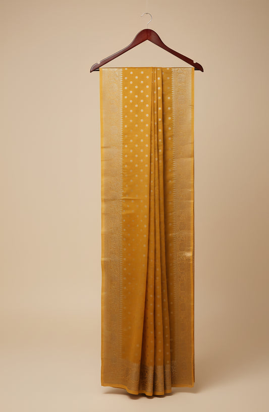 Golden Hour Banarasi Chanderi Saree WA002